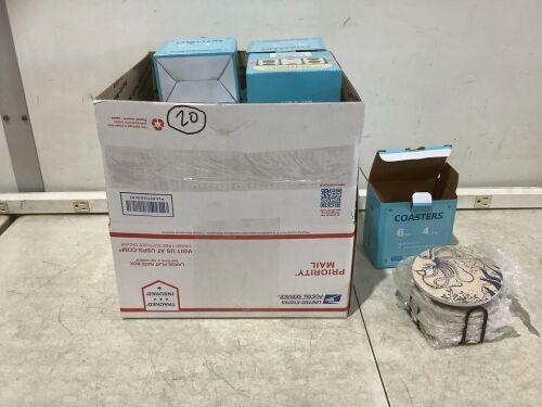 Lot of (20) Coaster Sets  - Lot 676