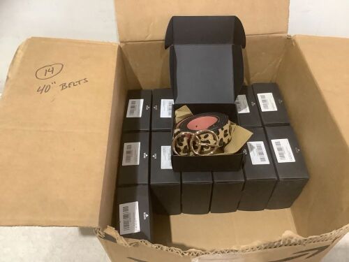Lot of (14) 40" Belts  - Lot 677