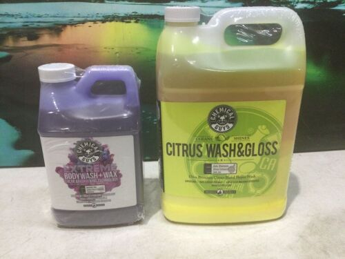 Chemical Guys Citrus Wash and Gloss Concentrated Car Wash & Extreme Body Wash & Wax Car Wash Shampoo - Lot 695