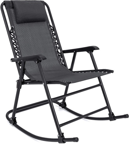Foldable Zero Gravity Patio Rocking Lounge Chair - Lot 797