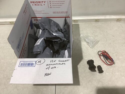 Lot of (14) 12V Socket Replacement with USB - Lot 832