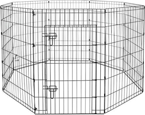 AniMaze Adjustable Exercise Pen, 8 Hinged Panels, 36" Tall  - Lot 1152