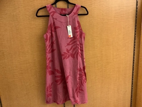 Natural Reflections, Red Violet Trop Knit Dress, Women's Small, Appears New - Lot 112