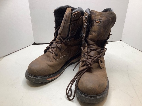 Roughneck Overhauled Men's Leather Boots, Size 12 D, Ecommerce Return - Lot 132