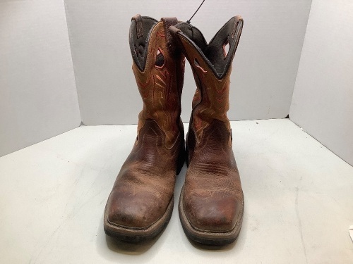 Wolverine Men's Rancher Wellington Work Boots, Aztec Tan, Ecommerce Return - Lot 140
