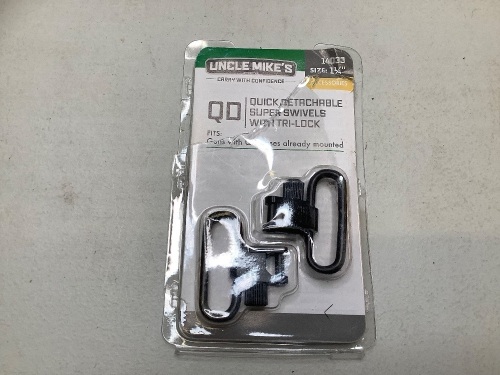 Uncle Mikes Quick Detachable Super Swivels with Tri-Lock, Ecommerce Return - Lot 189