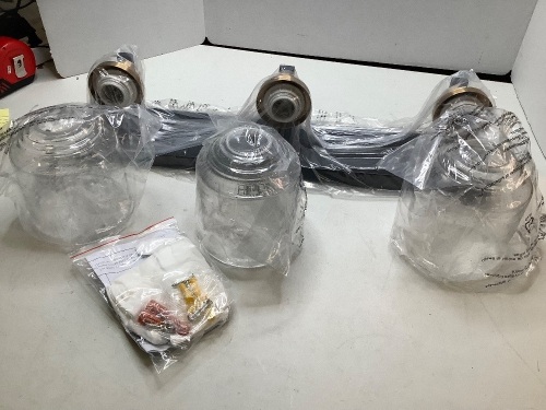 Lot of (2) Black Modern Bathroom Vanity Light Fixtures, Appear New - Lot 235