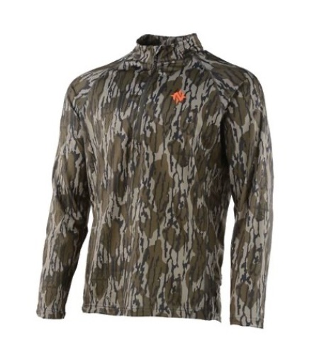 Nomad Mens Transition 1/4 Zip Pullover Mossy Oak Bottomland, XXL, New - Lot 288