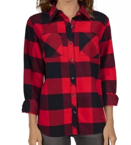 Natural Reflections Flannel Long-Sleeve Shirt for Ladies, Medium, Appears New - Lot 291