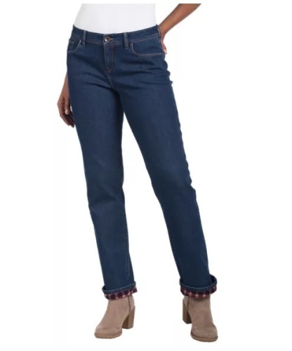 Natural Reflections Fleece-Lined Jeans, Size 12, Appears New - Lot 294