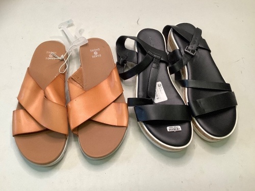 Lot of (2) Women's Sandals, Size 8 & 9.5, Ecommerce Return - Lot 387