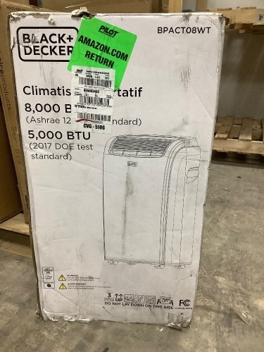 Portable Air Conditioner, 5,000 BTU DOE (8,000 BTU ASHRAE) - Lot 590
