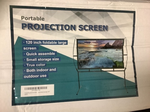 Portable Projector Screen, New - Lot 12G