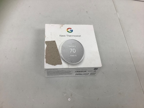 Google Nest Thermostat, Powers Up, E-Commerce Return - Lot 14
