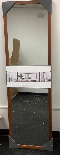 Threshold Large Mirror, Cracked, Appears New w/ Damage - Lot 17