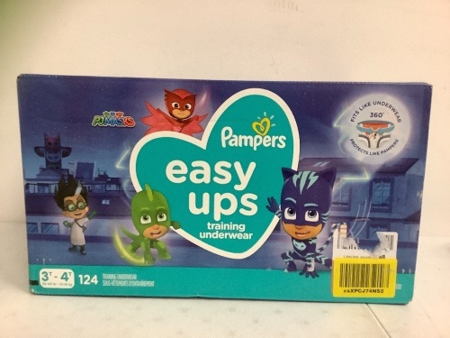 Pampers Easy Ups, 3-4T, New - Lot 38G