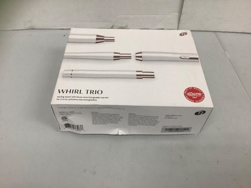 Whirl Trio Styling Wand w/ Interchangeable Barrels, Powers Up, E-Commerce Return - Lot 46