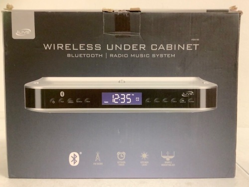 iLive Wireless Under Cabinet Radio Music System, E-Commerce Return, Untested - Lot 54