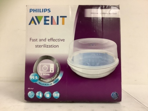Philips Avent Microwave Steam Sterilizer, Appears new - Lot 57