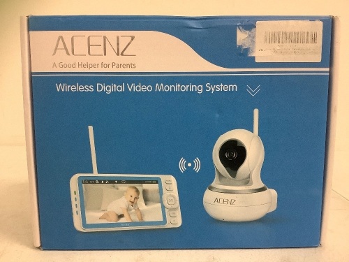 Acenz Wireless Baby Monitor System, Powers Up, E-Commerce Return - Lot 66