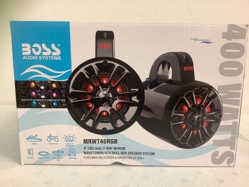 Boss 4" 2-Way UTV Roll Bar Speaker System, Appears New - Lot 150G