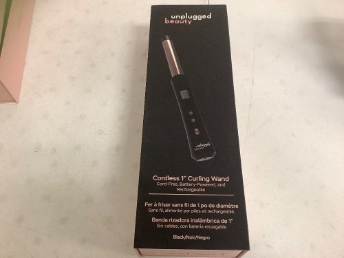 Unplugged Beauty Cordless 1" Curling Wand, Works, E-Comm Return - Lot 157