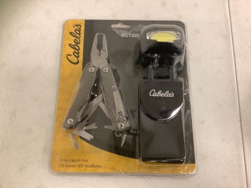 14-in-1 Multi Tool + Headlamp, E-Comm Return - Lot 175G