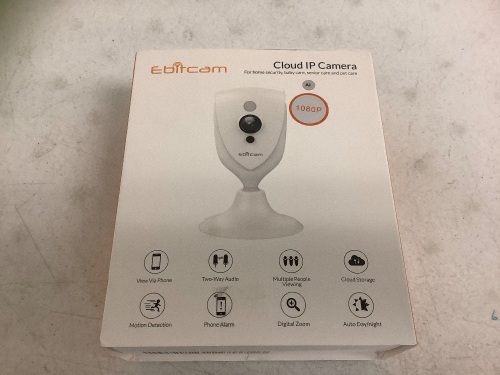 Ebitcam Cloud IP Camera, E-Commerce Return - Lot 286