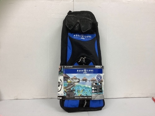 Aqua Lung Adult Snorkel Set, L/XL, Appears New - Lot 311G