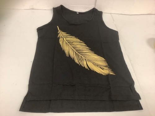Womens Feather Tank Top, XL, E-Commerce Return - Lot 404