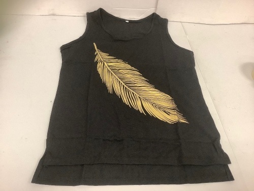 Womens Feather Tank Top, M, E-Commerce Return - Lot 435