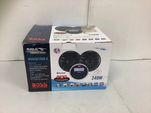 Boss Marine Digital Media Receiver w/ Speakers, New - Lot 466