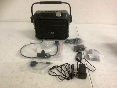 Wireless PA System w/ Headset, Appears New, Untested - Lot 493G