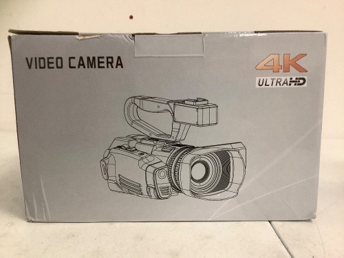HD 4K Video Camera, Works, Appears new - Lot 505G