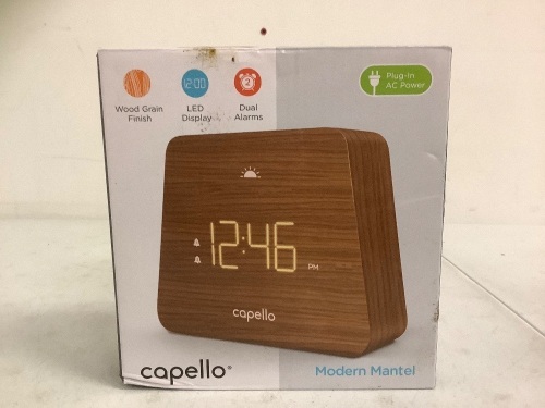 Capello LED Alarm Clock, Works, Appears New - Lot 506G