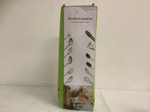 Stainless Steel Kitchen Utensil Set, Appears New - Lot 509G