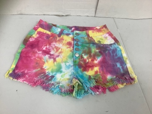 Womens Tie Dye Shorts, XL, E-Commerce Return - Lot 510