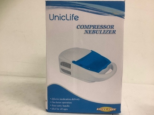 UnicLife Compressor Nebulizer, Powers Up, Appears New - Lot 513G