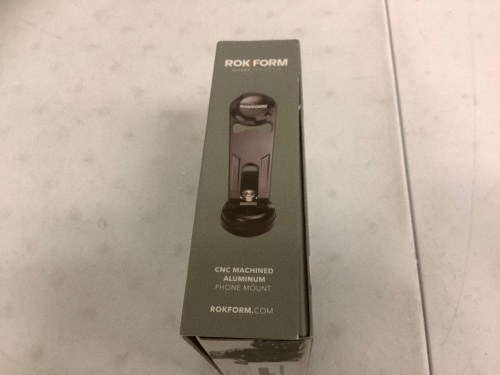 RokForm CNC Machined Aluminum Phone Mount, E-Commerce Return - Lot 521G