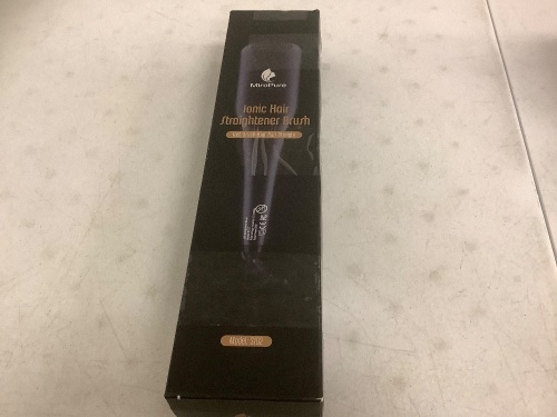 MiroPure Ionic Hair Straightener Brush, Powers Up, E-Commerce Return - Lot 528G