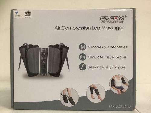 Cincom Air Compression Leg Massager, Works, E-Commerce Return - Lot 535G