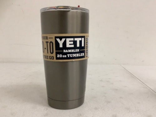 Yeti Rambler 20oz Tumbler, Missing Lid Slider, E-Commerce Return - Lot 541