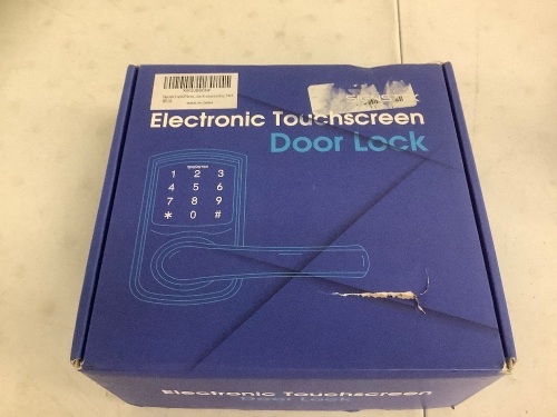Electronic Touchscreen Doorlock, Appears New - Lot 590G