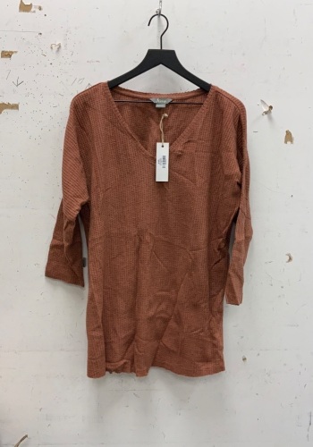Natural Reflections Womens Waffle Knit Shirt, XL, E-Comm Return - Lot 661G