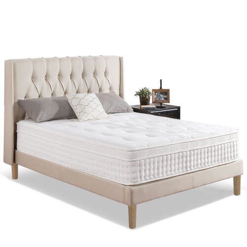 Zinus Euro Top 13” Hybrid Mattress, Queen - Lot 70