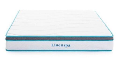 Linenspa Spring and Memory Foam Hybrid Mattress, 8", Queen - Lot 170