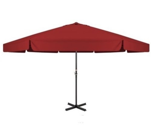 16ft Extra Large Outdoor Patio Market Umbrella w/ Cross Base, Crank Handle, Air Vent   - Lot 264