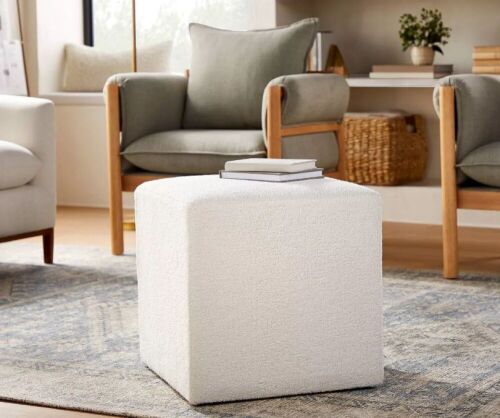 Threshold Lynwood Square Upholstered Cube - Lot 329