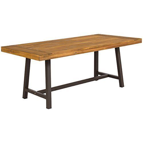 Acacia Wood Picnic Style Outdoor Dining Table - Lot 336
