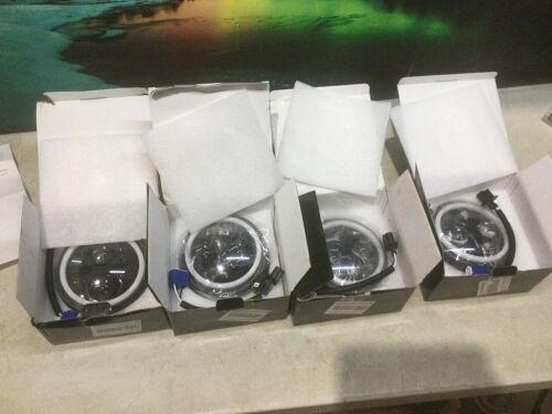 Lot of (4) LED 5.75" Motorcycle Headlights - Lot 358